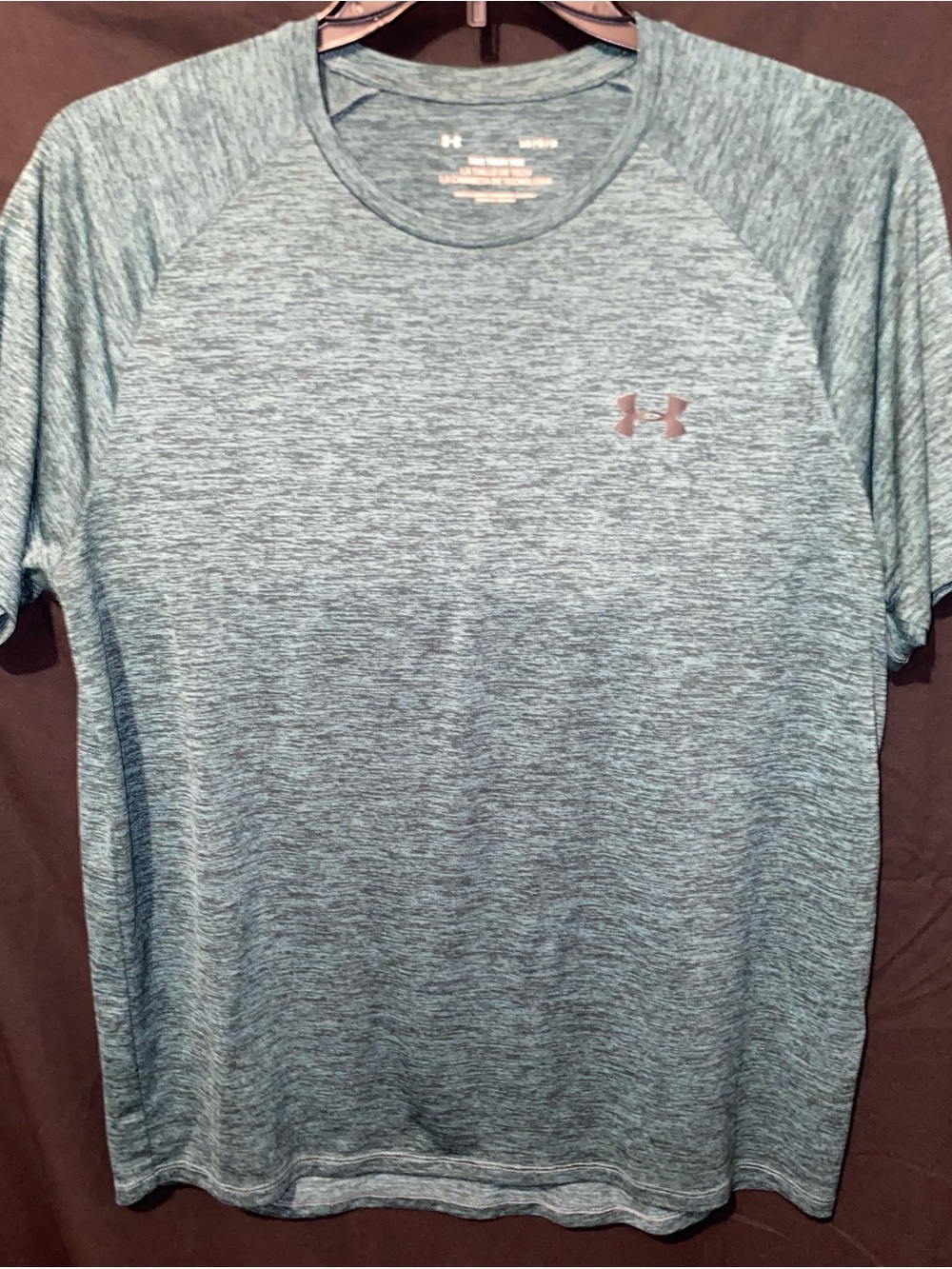 Under Armour Men’s Heathered Teal Performance Short Sleeve Tee